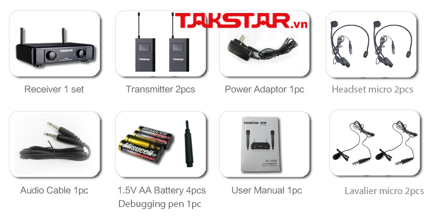 Bộ micro không dây Takstar TS-7220PP