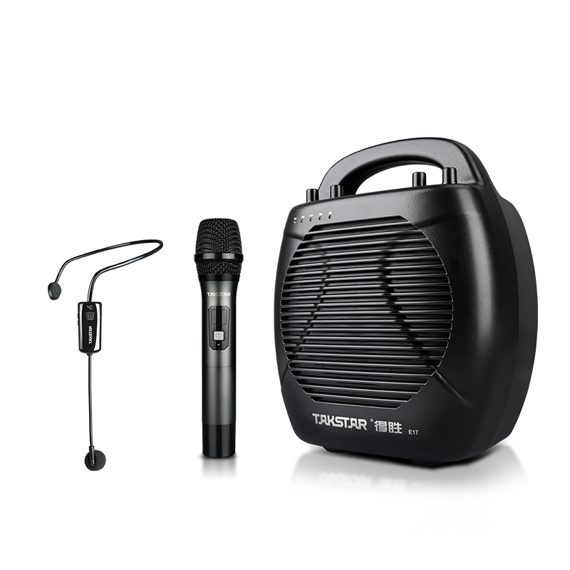 TAKSTAR E17 Máy trợ giảng kèm micro không dây cầm tay, micro đeo tai